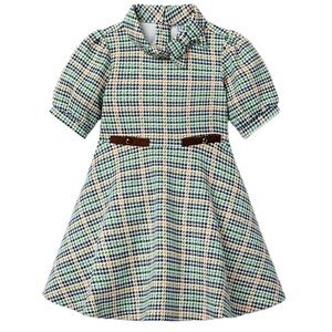 Janie and Jack Plaid Ponte Swing Dress